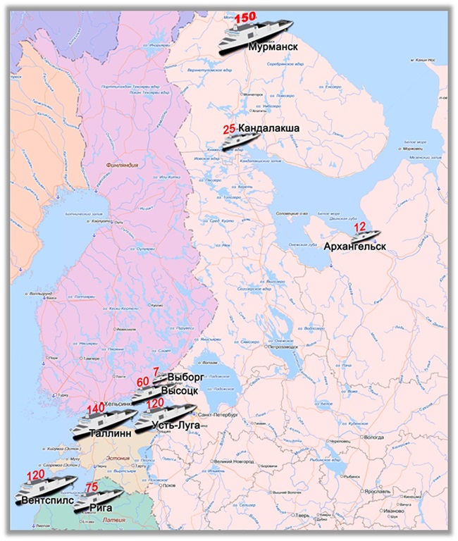 Суда, принимаемые портами Балтийского моря Суда, принимаемые портами Балтийского моря